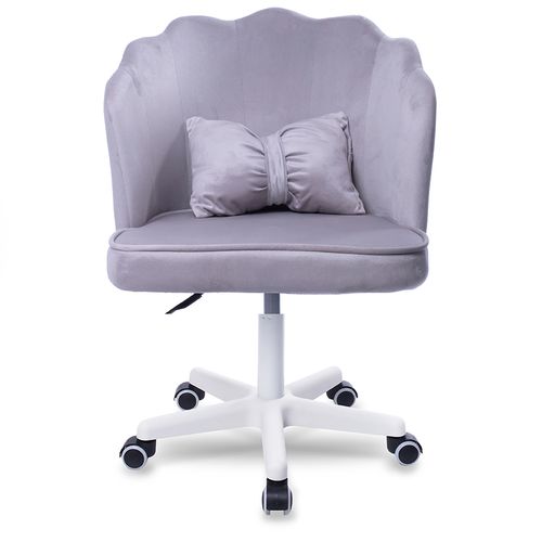 Silla Giratoria de Escritorio Oficina Q1 Gris Claro BUCKINGHAM DYH390010