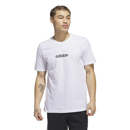 Polo Deportivo Adidas Hombre M Lin Sj T Jv9528 Blanco