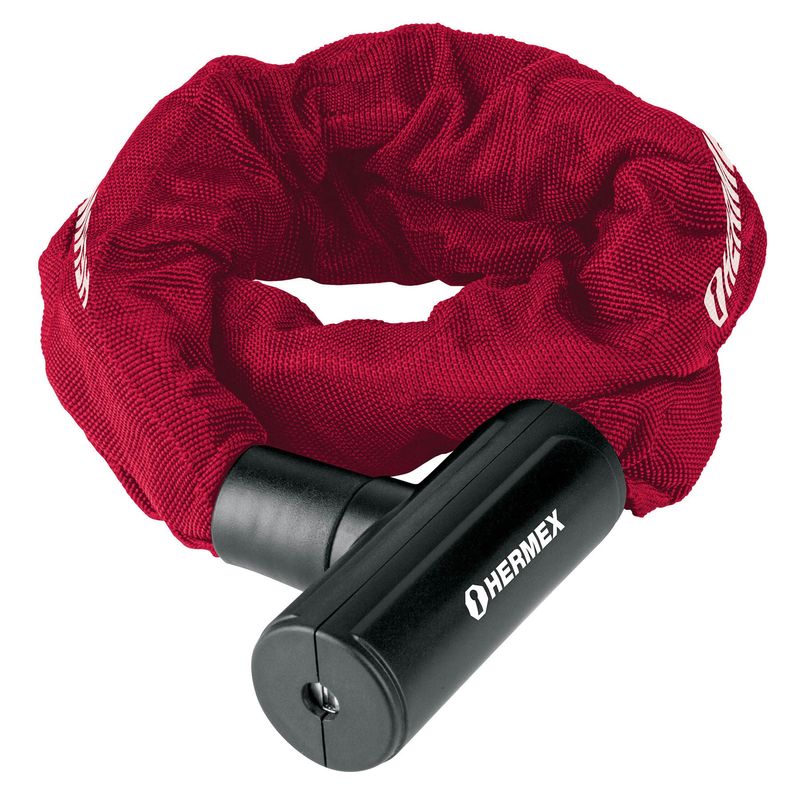 Candado-con-cadena-forrada-de-10-mm-Hermex-CB-90-Moto-Bicicleta