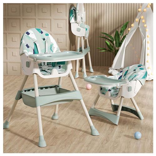 SILLA DE COMER BABYKISS PLEGABLE COLOR JADE