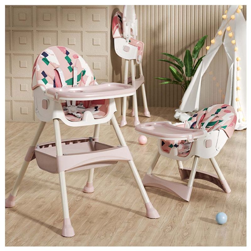 SILLA-DE-COMER-BABYKISS-PLEGABLE-COLORS-ROSA
