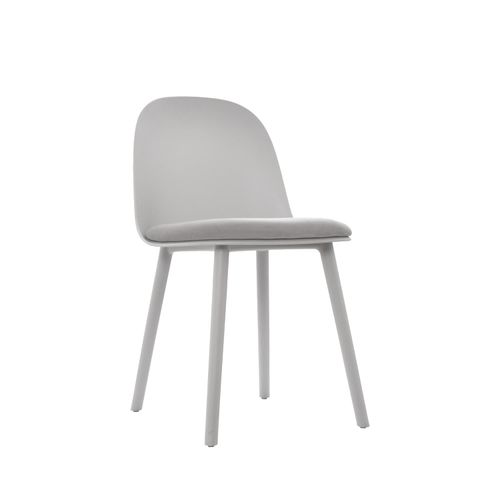 Silla De Comedor Diseño Lucca Fija Gris Ofideas