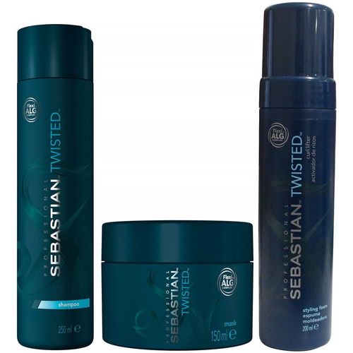 Shampoo 250ml + Mascarilla + Mousse Sebastian Twisted