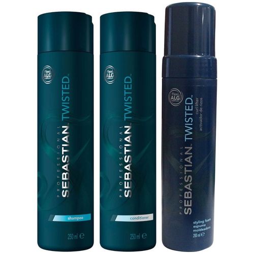 Shampoo para Rizos 250ml + Acondicionador + Mousse Sebastian Twisted
