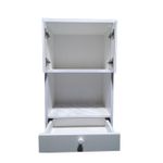 Verdulero-Alacena-Mueble-De-Cocina-con-Canasta-Gabinete-y-cajon-en-Blanco