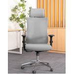 Silla-de-oficina-Dallas-Grey-Ejecutiva-Ergonomica