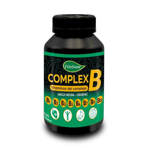 COMPLEX B CON MACA NEGRA Y GINSENG FITOSANA - CAPSULAS 100U