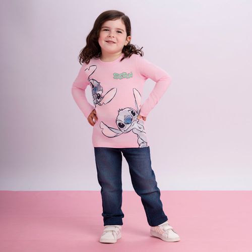 Polo Para Niña Stitch Lls-0885
