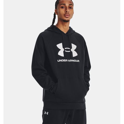 Polera Deportiva Under Armour Para Hombre Hoodie 1379758-001 Ua Rival Fleece Logo  Negro