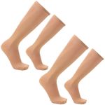 2-PACK-MEDIAS-COMPRESION-LARGAS-UNISEX-15-20-MMHG-VARICES-BEIGE-XXL