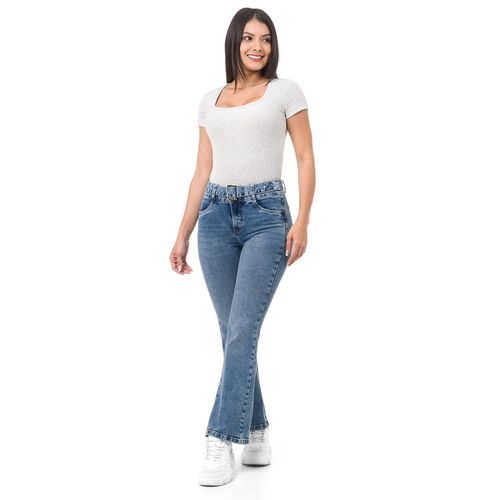 Pantalon Mujer Fist Me Flare Denim Raffi