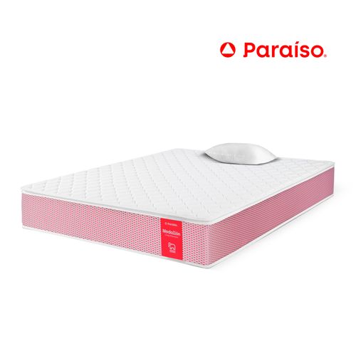 Colchón PARAISO Medallón Ergo 1.5 Plz + 1 Almohada + Protector