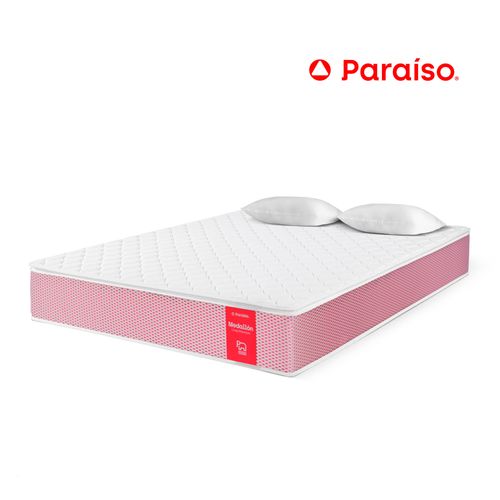 Colchón PARAISO Medallón Ergo 2 Plz + 2 Almohadas + Protector