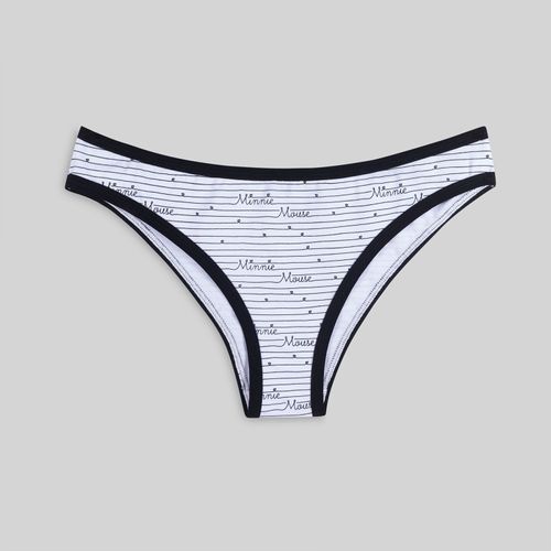 Calzón Mujer Bikini Calligraphy Disney Blanco