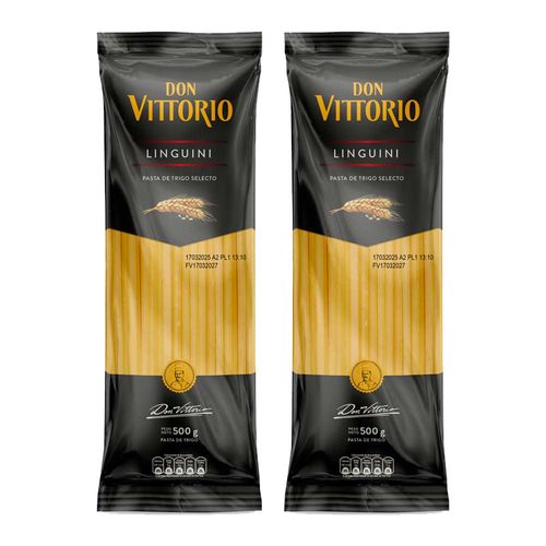 Pack Fideos Linguini DON VITTORIO Bolsa 500g x 2un