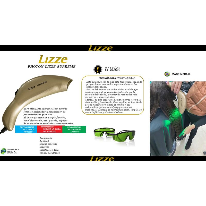 LIZZE-PACK-PLANCHA-DE-CABELLO-PROFESIONAL-EXTREME-480°F-250°C---PHOTON-3-LUCES-DORADO-TOP-LINE