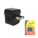 Adaptador-X2-Unid-Enchufe-Multiple-Plano-Op603-A3-Opalux-Negro