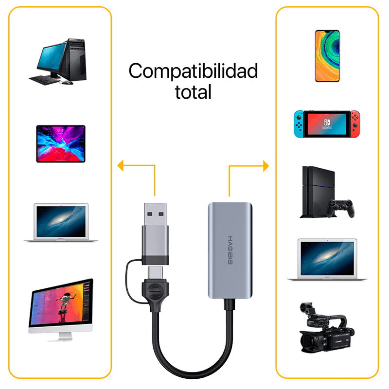 Capturadora-De-Video-Usb-Tipo-C-Hagibis-1080p-Pc-Celulares