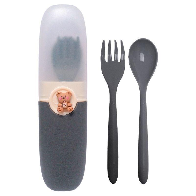Juego-de-Cubiertos-para-Niños---Estuche-con-Tapa-Porta-Cubiertos-Gris-01C