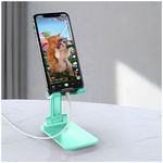 Soporte-Porta-Celular-Ajustable-Plegable-para-Escritorio-Verde-C07