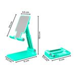 Soporte-Porta-Celular-Ajustable-Plegable-para-Escritorio-Verde-C07