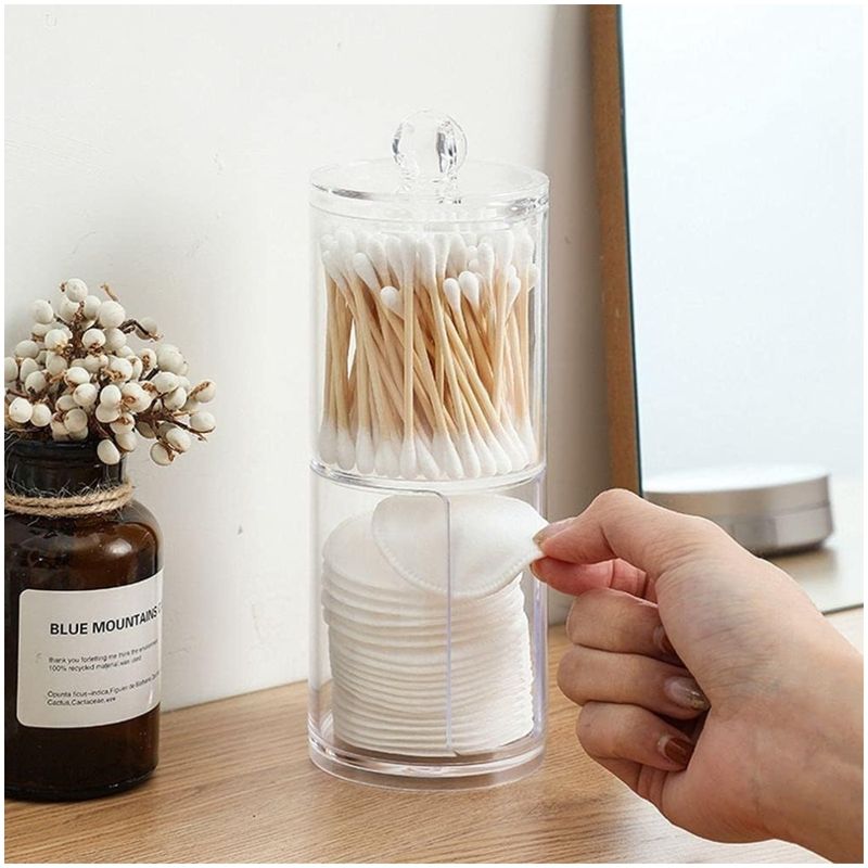 Organizador-Acrilico-Dispensador-de-Algodon-Maquillaje-A160