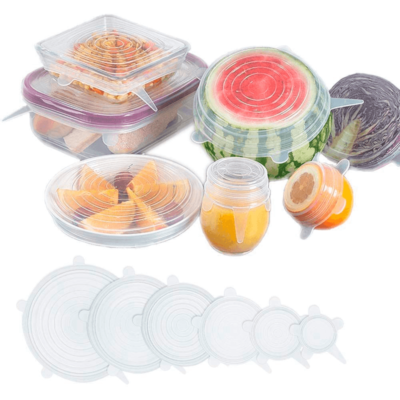 Set-X6-Tapas-de-Silicona-Elastica-y-Reutilizable