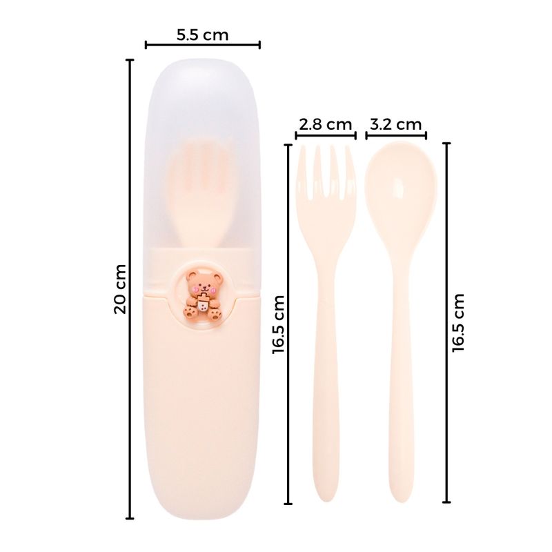 Juego-de-Cubiertos-para-Niños---Estuche-con-Tapa-Porta-Cubiertos-Crema-01C