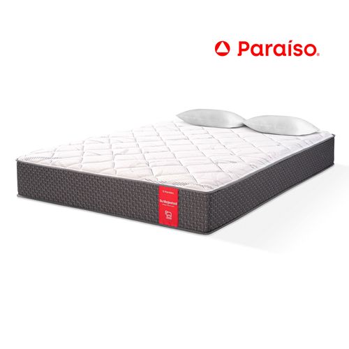Colchón PARAÍSO Su Majestad One Side 2 Plazas + 2 Almohadas + Protector