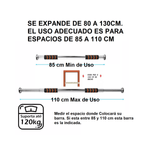 Barra-Dominadas-Expandible-de-80-a-130-cm-Pull-Up-Bar-Puerta-o-Pasadizo-
