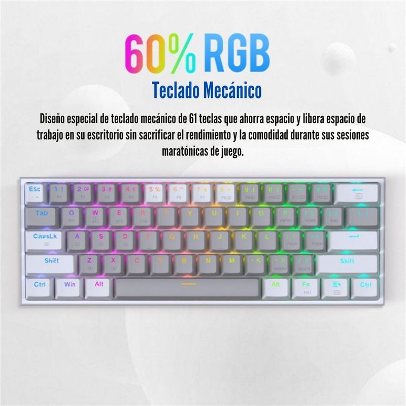 Redragon---Teclado-Fizz-Pro-K616-RGB-Wireless-Red-Español-Grey-White