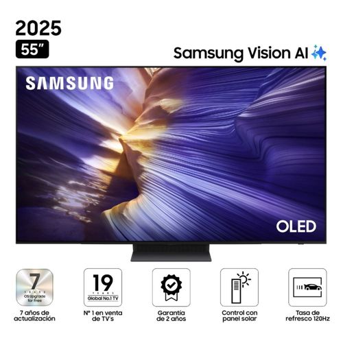 Televisor Samsung 55" S90F Vision AI Smart TV (2025) OLED Tizen 8.0 UHD 4K
