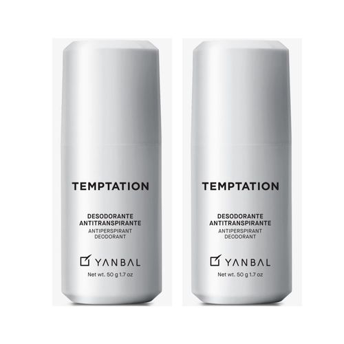 Set x 2 Temptation Desodorante Perfumado Roll on Hombre