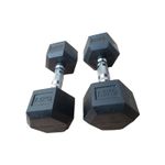 Par-Mancuernas-75-Kg-Pesas-Cromadas-Hexagonales-De-Caucho-