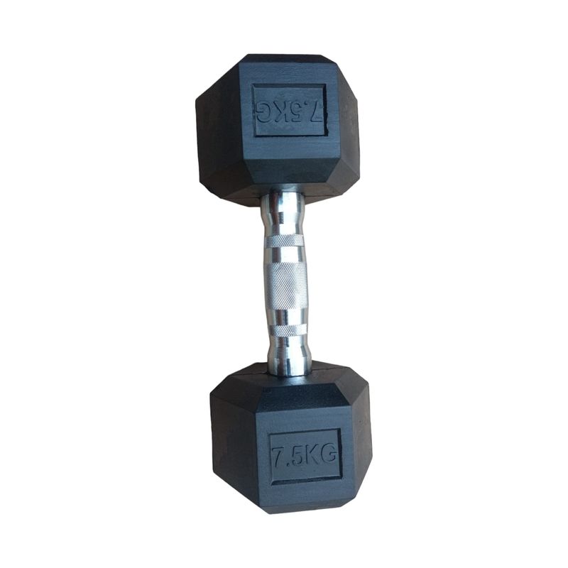 Par-Mancuernas-75-Kg-Pesas-Cromadas-Hexagonales-De-Caucho-
