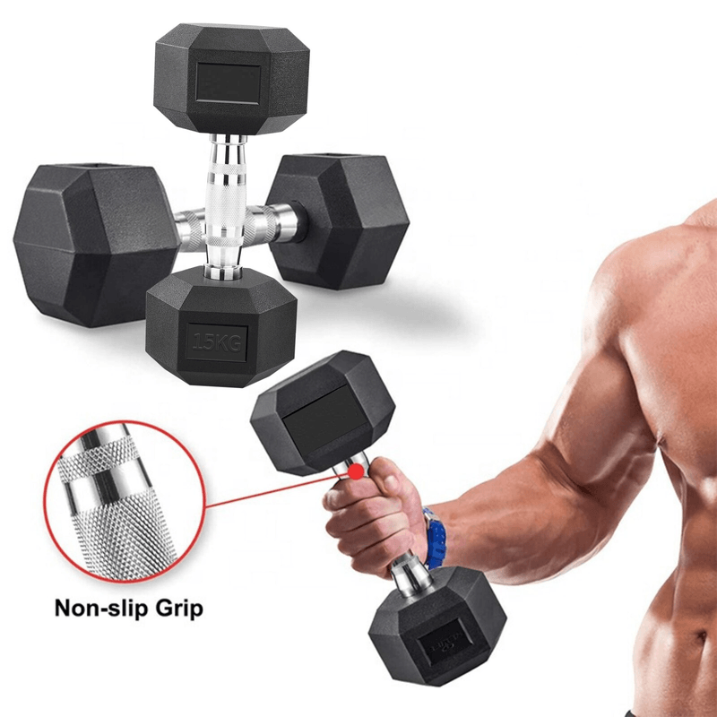 Par-Mancuernas-75-Kg-Pesas-Cromadas-Hexagonales-De-Caucho-