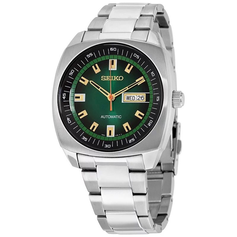 Reloj-Seiko-Recraft-SNKM97-Automatico-Fecha-Acero-Inoxidable-Dial-Verde