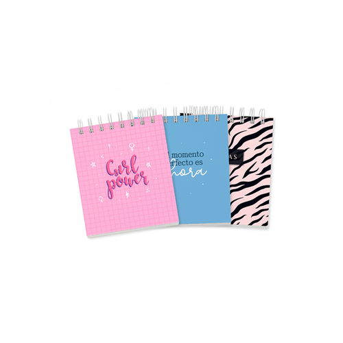 Set de libretas Ingenial Girlpower 3 unds.