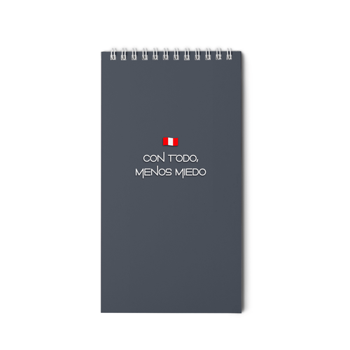 Libreta Ingenial Con todo menos miedo