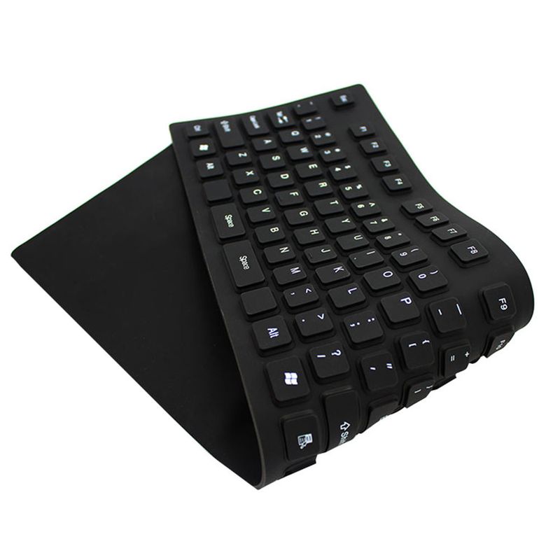 Teclado-Flexible-Siliconado-WB-109-impermeable-contra-polvo-numerico--negro