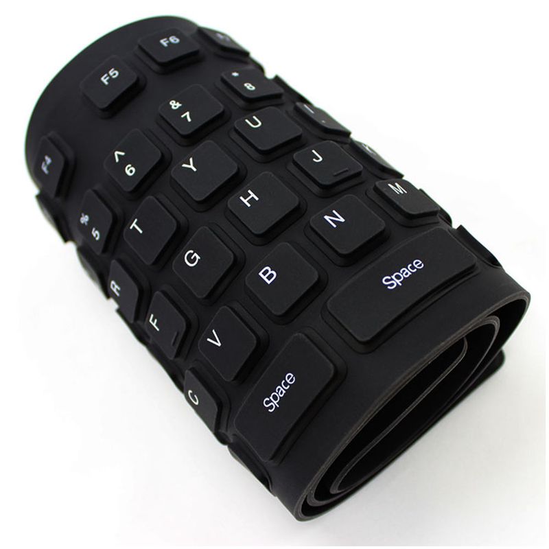 Teclado-Flexible-Siliconado-WB-109-impermeable-contra-polvo-numerico--negro