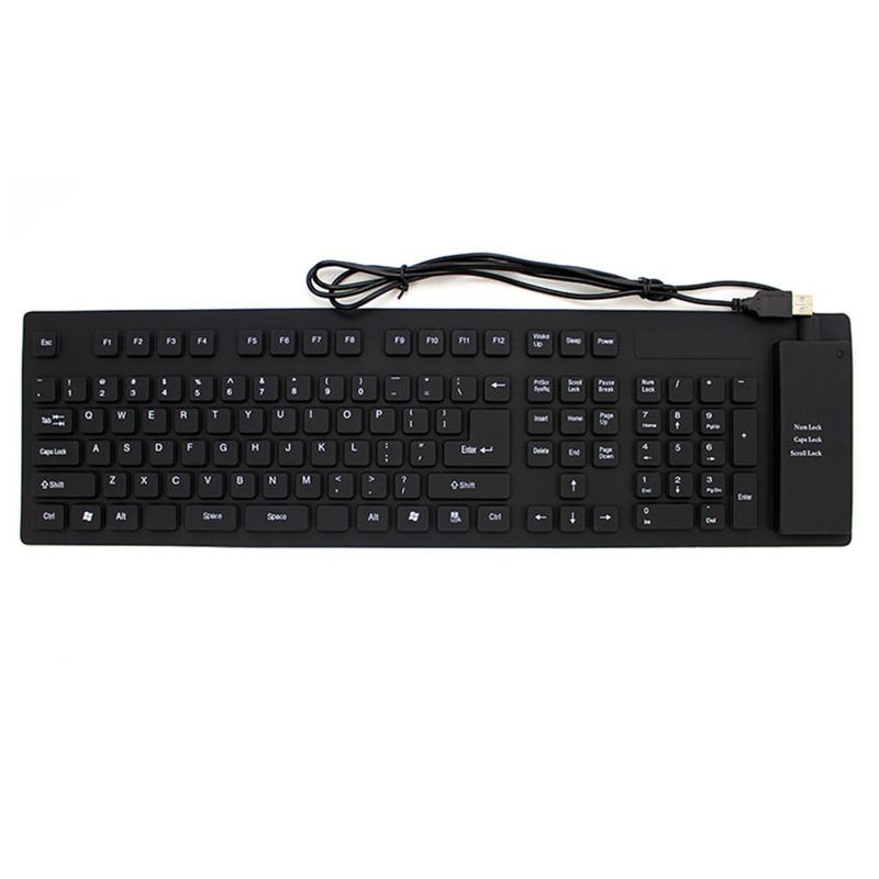 Teclado-Flexible-Siliconado-WB-109-impermeable-contra-polvo-numerico--negro