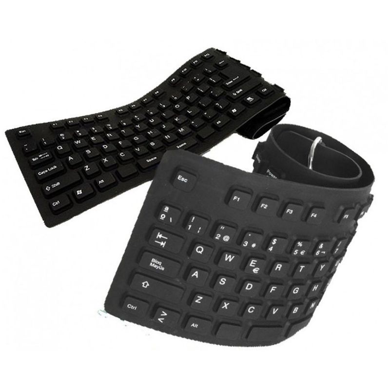Teclado-Flexible-Siliconado-WB-109-impermeable-contra-polvo-numerico--negro