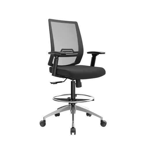 Silla Cajero Ergonómica Con Apoyabrazos Think Negro Aluminio Ofideas