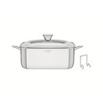 Cacerola-Cuadrada-22x22Cm--4-Lt--Grano---Tramontina--MUNDO-ELECTRONICO-