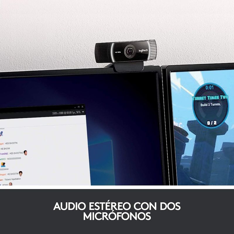 Logitech---Camara-Web-C922-Pro-Stream-Full-HD-1080p