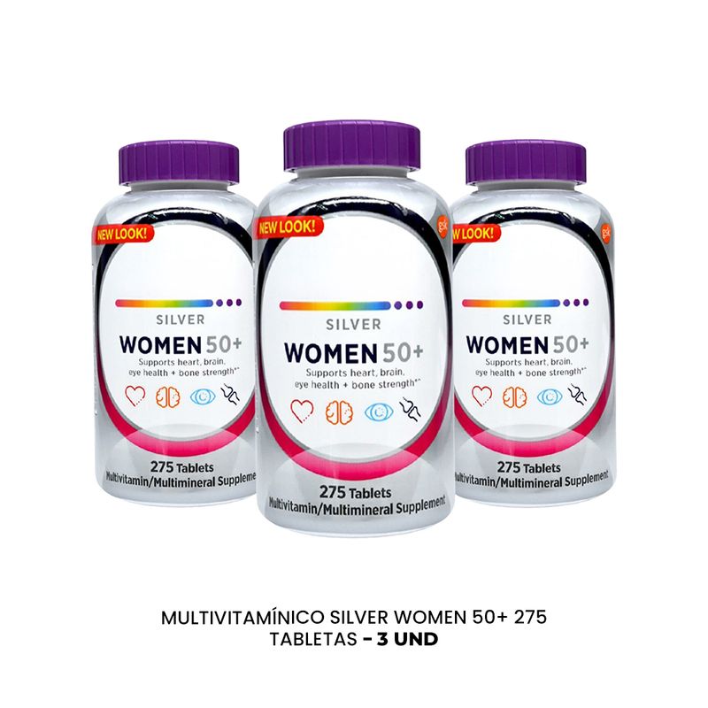 Silver-Women-50--Multivitaminico-275-Tabletas-3-Unidades