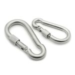 Gancho-Mosqueton-Arnes-De-Acero-Inoxidable-8cm-Con-Seguro