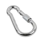 Gancho-Mosqueton-Arnes-De-Acero-Inoxidable-8cm-Con-Seguro