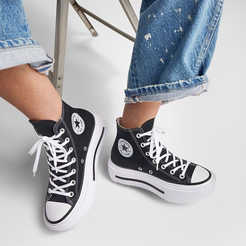 Zapatillas Urbanas Converse Mujer Ct As Lift Double Stack A12975C Negro